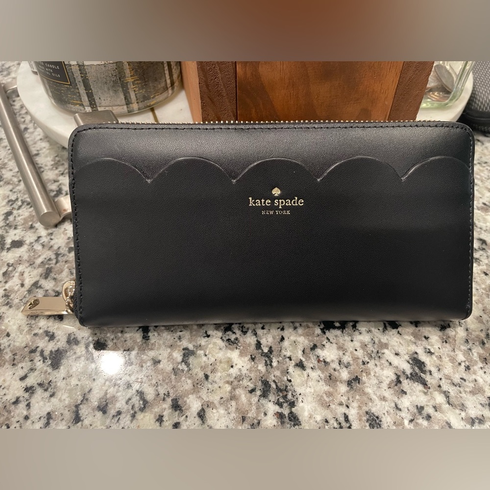 Black Leather Kate Spade Wallet
